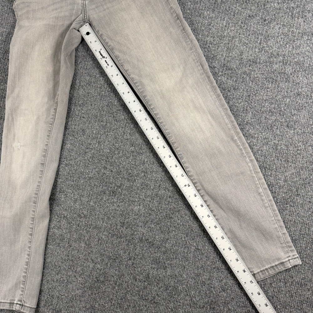 Banana Republic Sculpt Skinny Jeans Womens 26/2 LightGray Denim Pants Distressed - Picture 7 of 11
